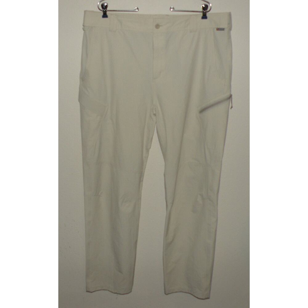 Simms Guide Fishing Men's Cargo Pants XXL 40 x 34 Beige Nylon Blend Stretch NWOT